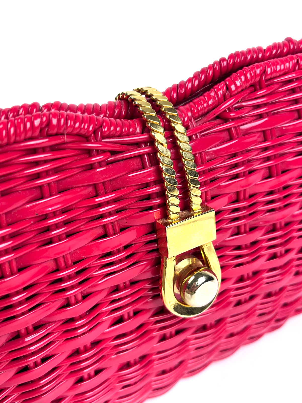 Structured Woven Vinyl Bag