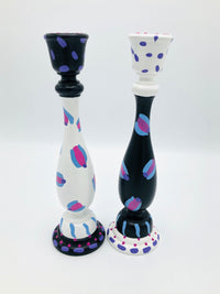 Postmodern Memphis Style Candle Holders