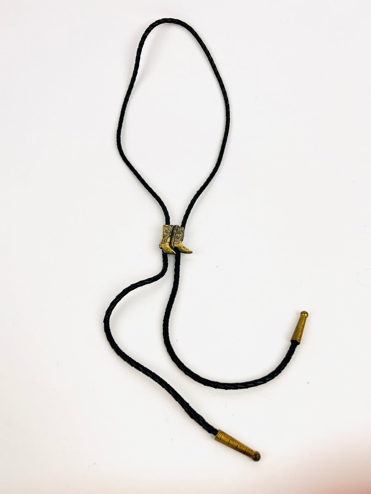 Vintage Western Boot Bolo Tie