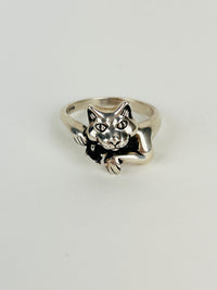 Vintage Sterling Cat Ring
