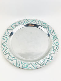 Postmodern Pewter Platter