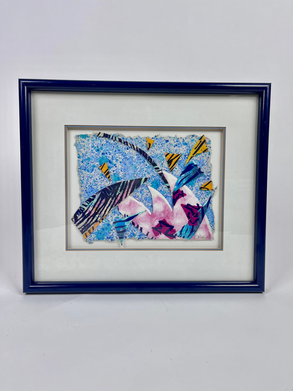 Vintage 90s Mixed Media Art by Kathryn Maxwell