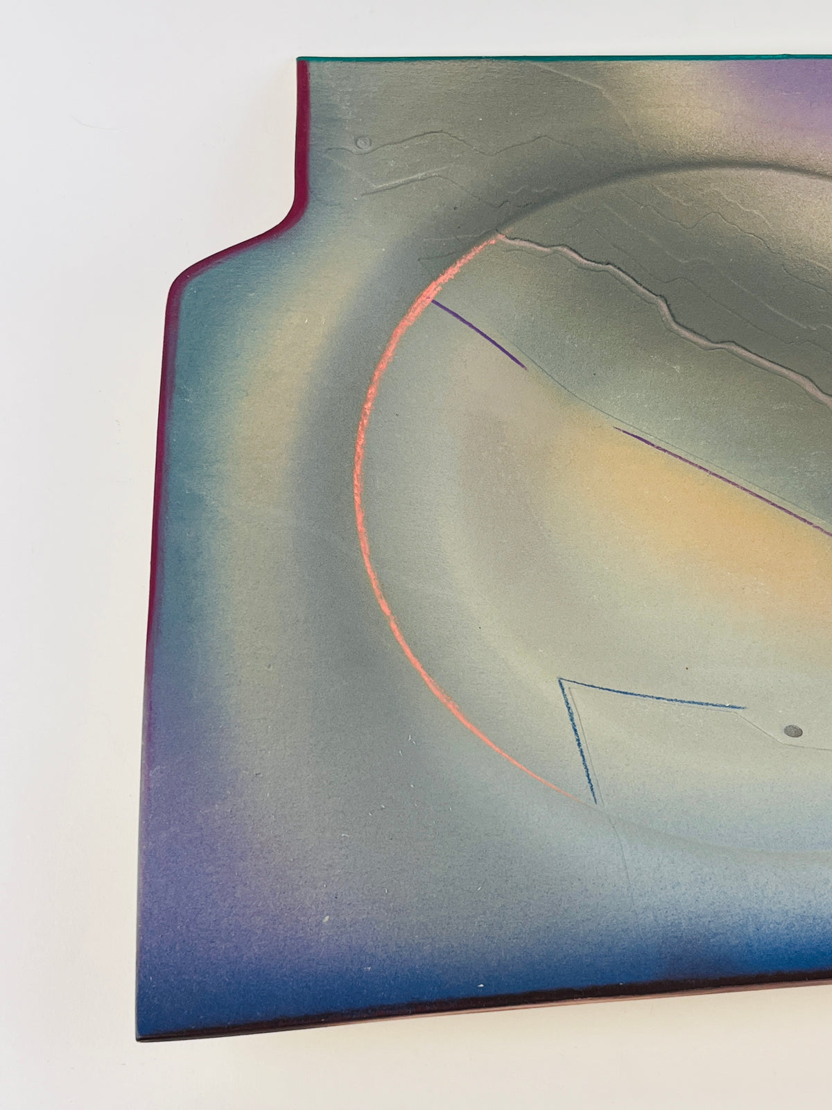 Vintage Postmodern Ceramic Platter