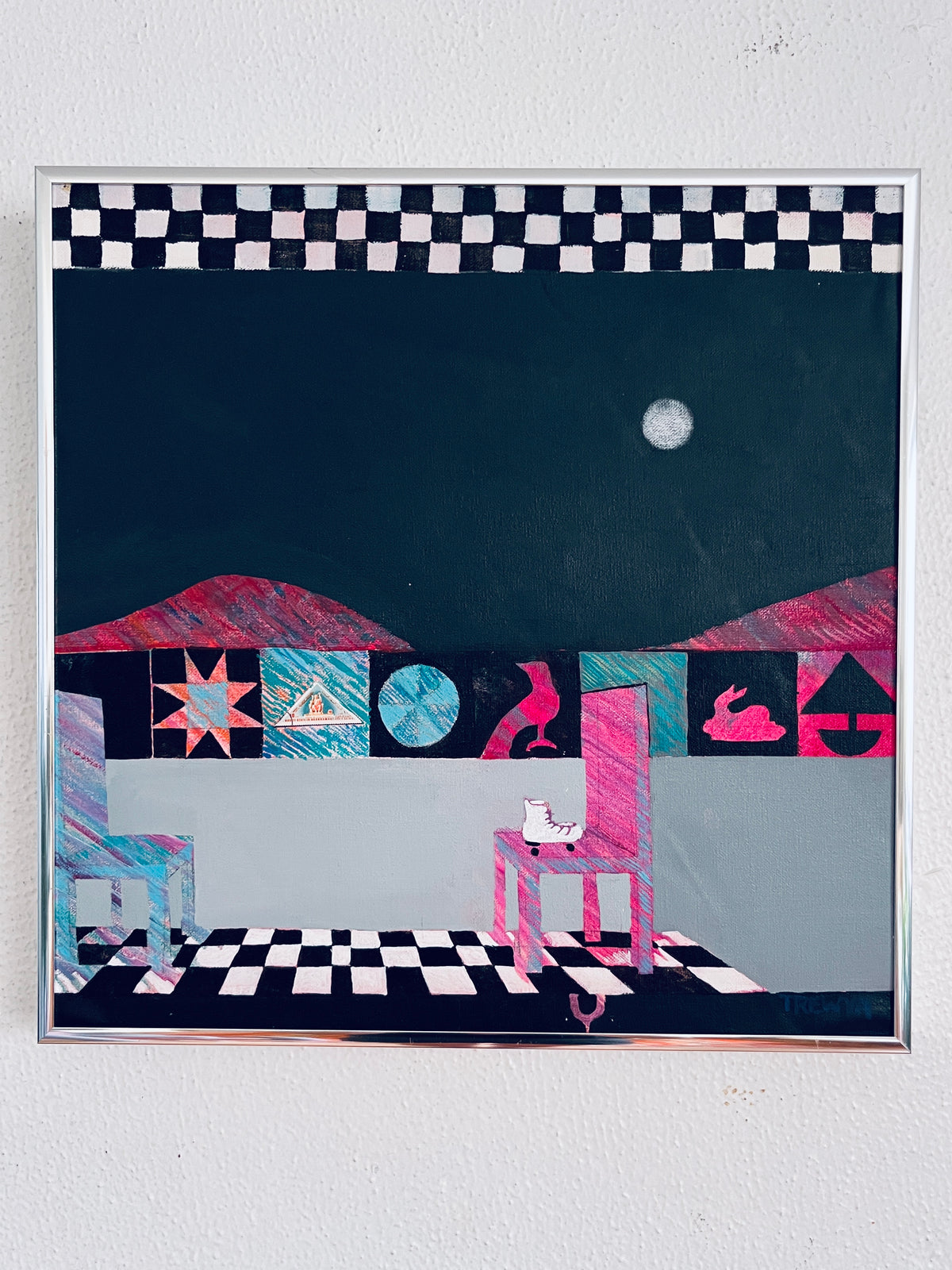 Postmodern Leslie Trewyn Painting