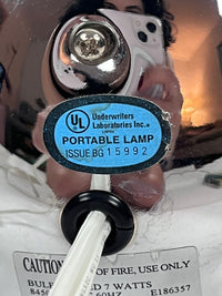 Robert Sonneman Lucite and Chrome Illuminated Adjustable Vanity Mirror