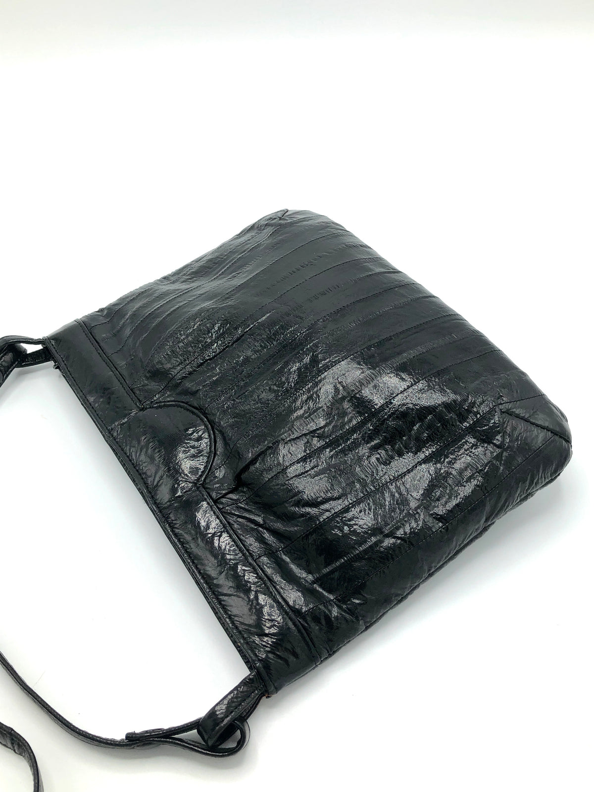Vintage Black Eel Skin Bag