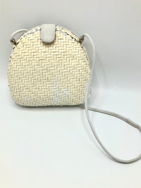 Vintage White Wicker Bag