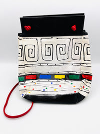 Postmodern Hand-Painted Bucket Bag