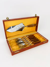 Art Deco Bakelite Dessert Set