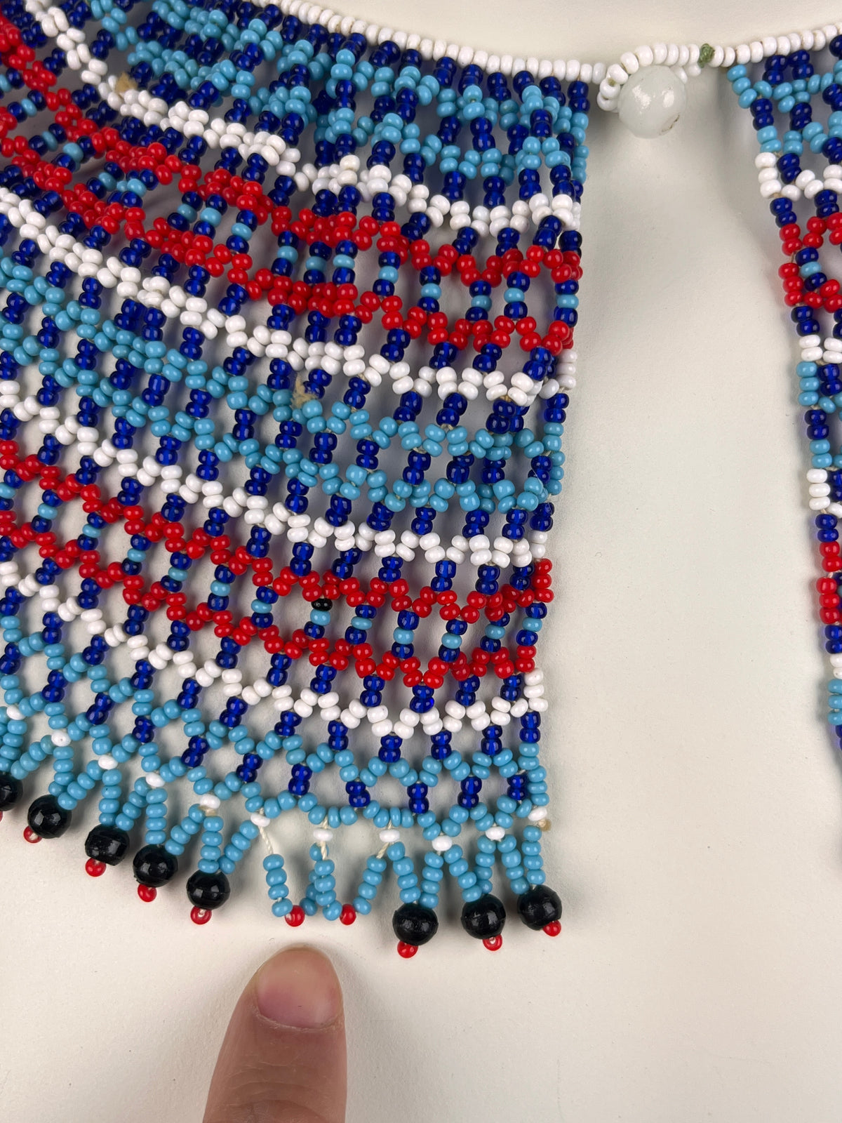 Vintage African Beaded Collar Necklace