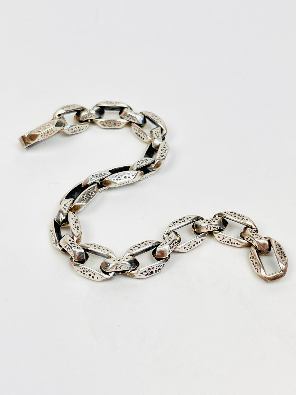 Sterling Modernist Link Bracelet