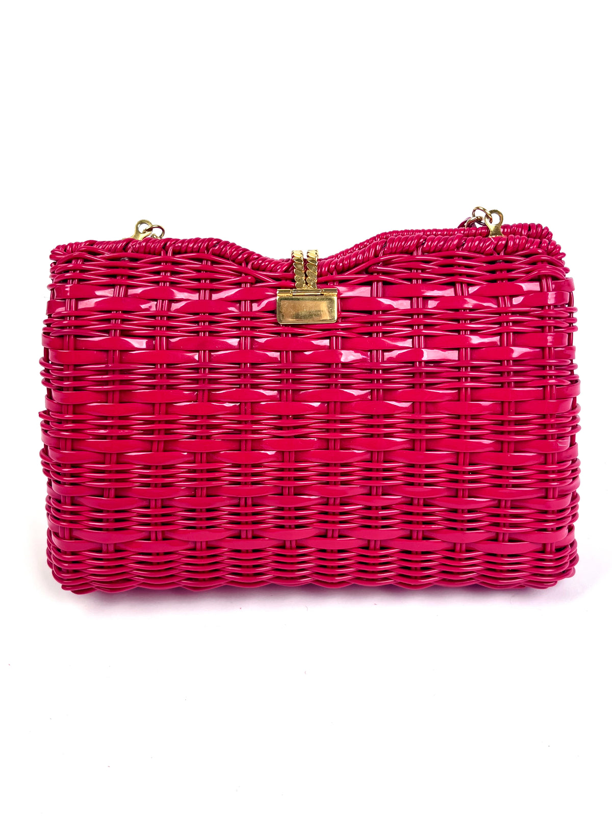 Structured Woven Vinyl Bag