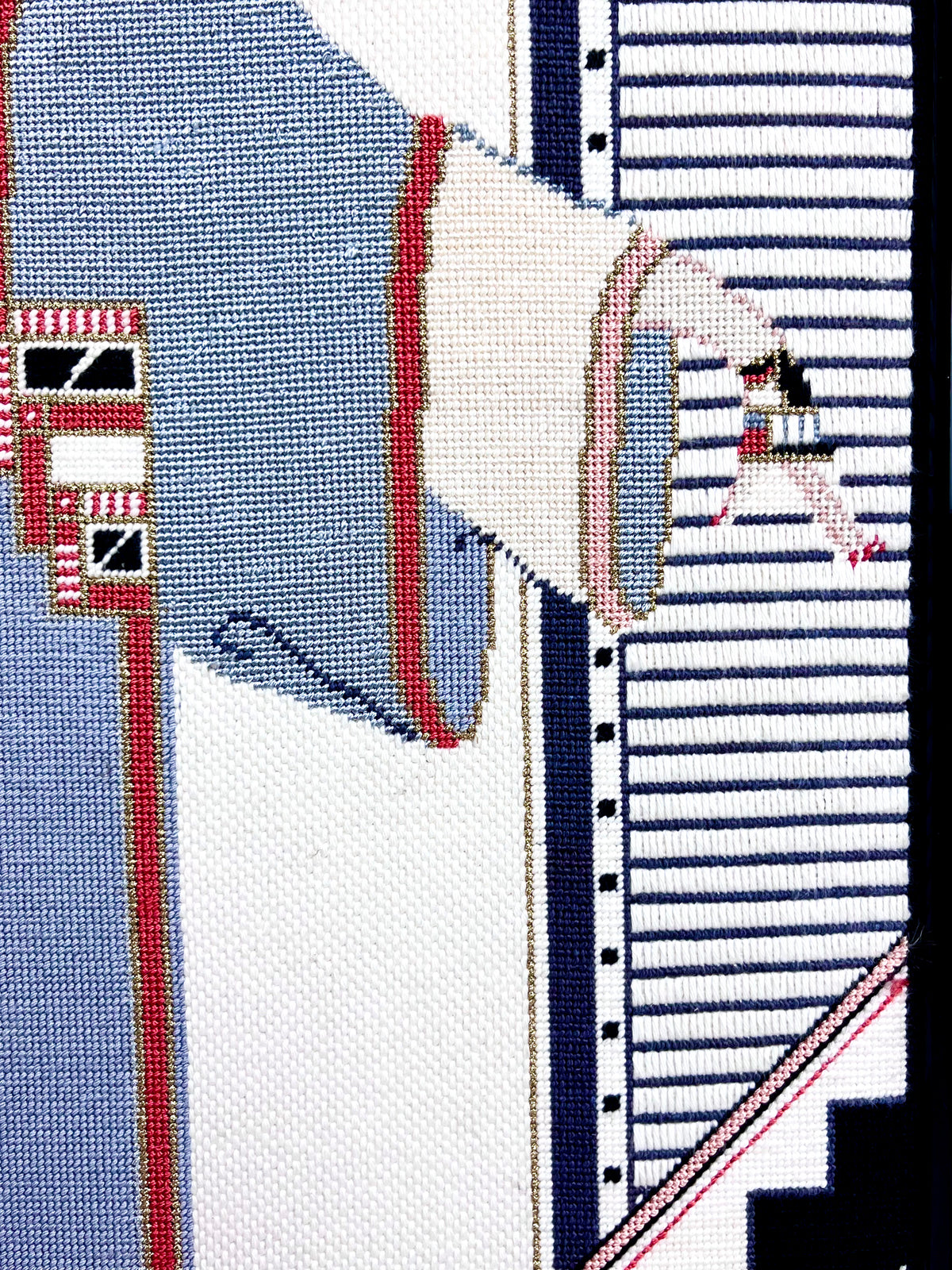 Vintage Needlepoint of Erté’s “Michelle”