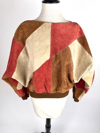 Genuine Suede Patchwork Shirt