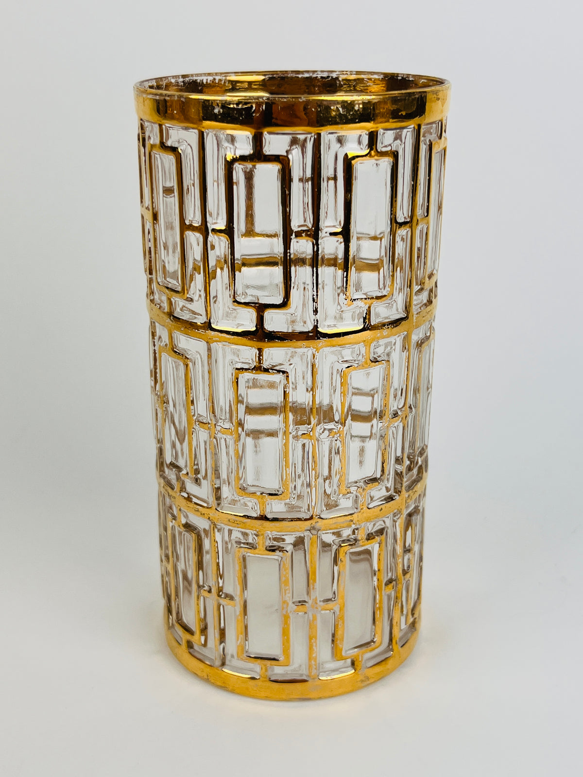 Vintage Hollywood Regency Shoji Trellis Tumblers