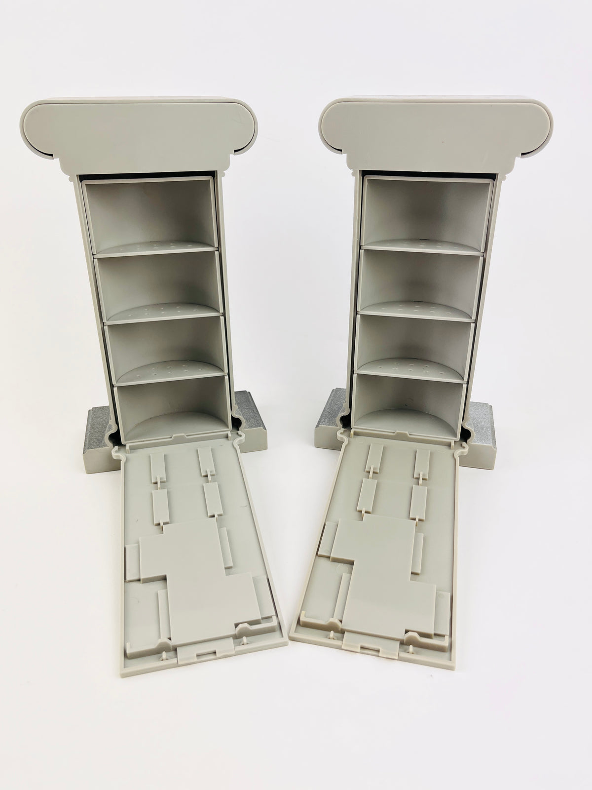 90s Postmodern Column Bookends with Secret Storage