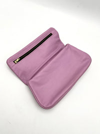 Vintage Lilac Leather Clutch