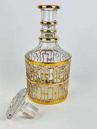 Hollywood Regency Shoji Trellis Decanter
