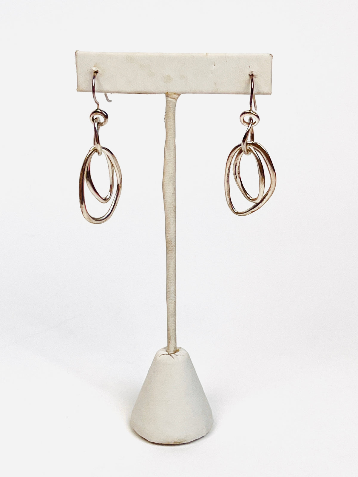 Vintage Sterling Modernist Earrings