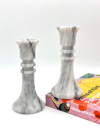 Vintage Marble Candle Holders