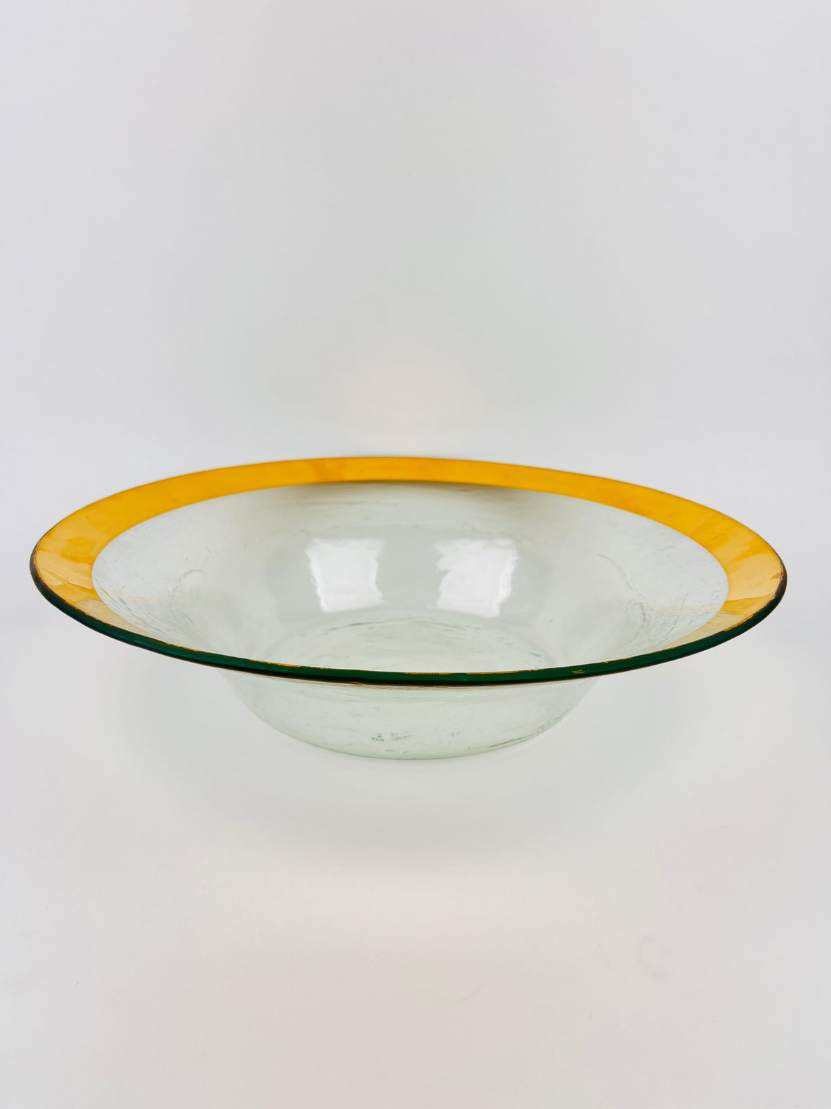 Handmade 24k Gold Plated Annieglass Bowl, 1985