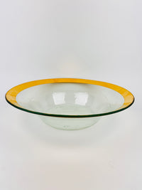 Handmade 24k Gold Plated Annieglass Bowl, 1985