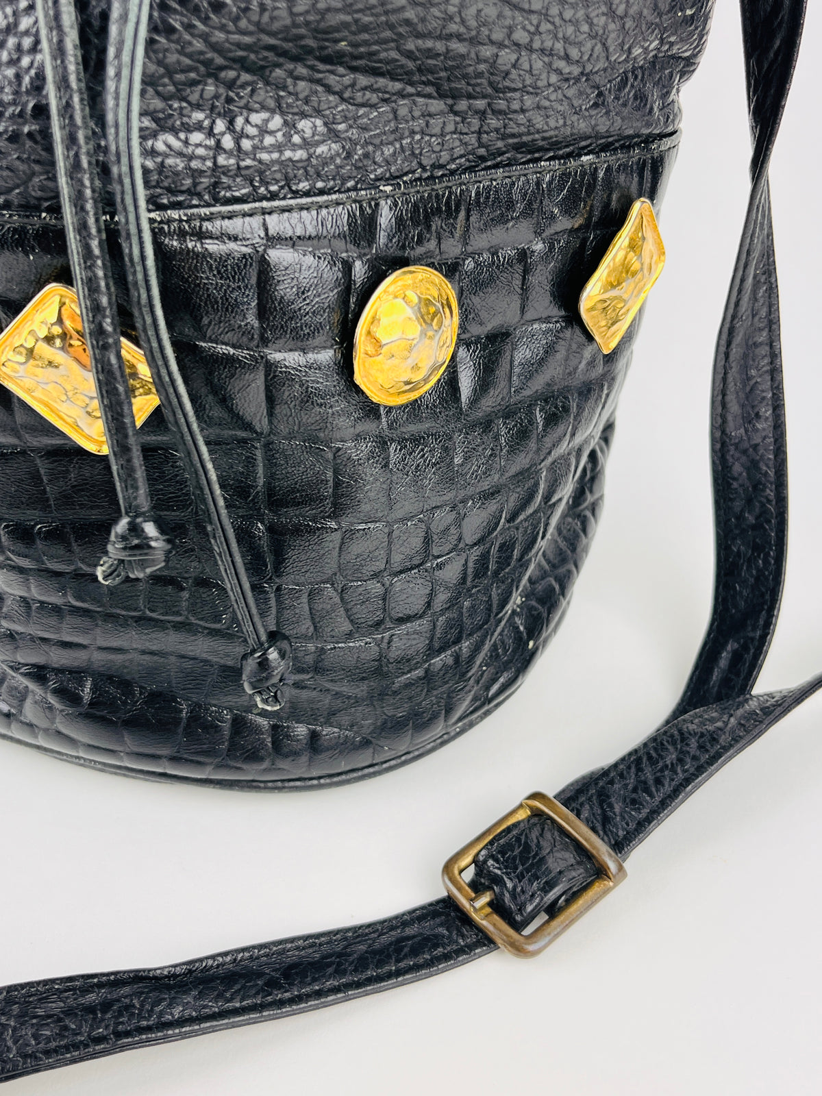 Vintage Leather Bucket Bag