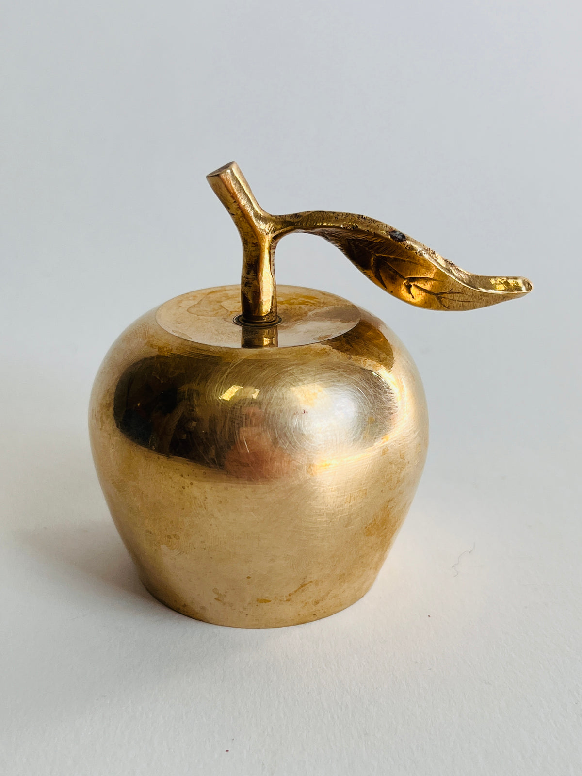Vintage Brass Apple Bell