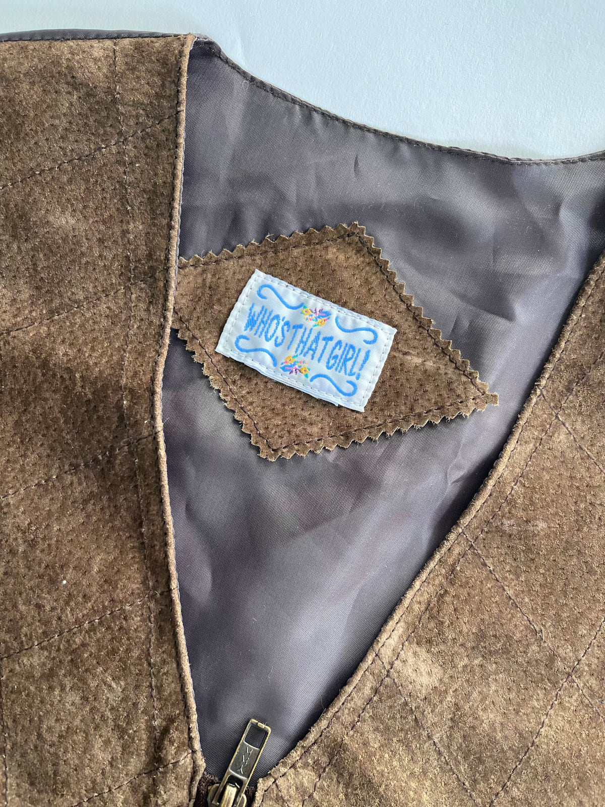 Vintage Brown Suede Vest