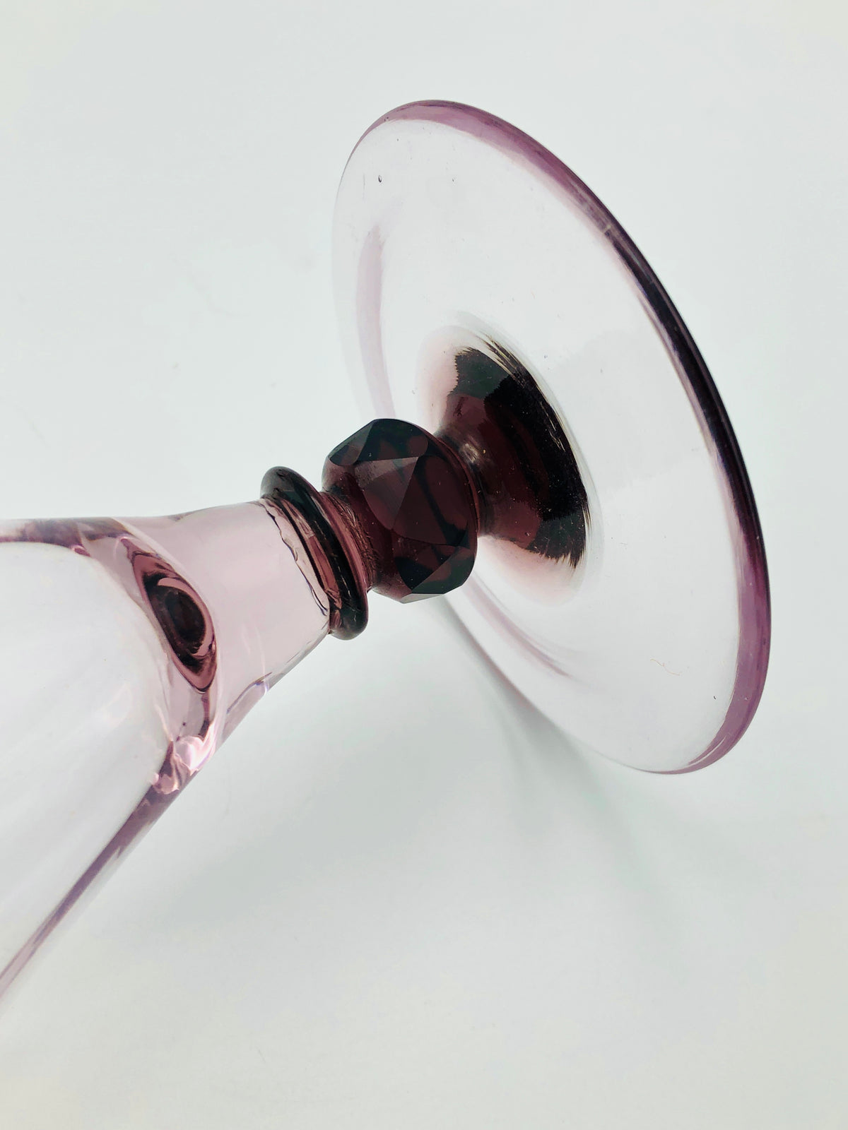 Smokey Amethyst Martini Glasses