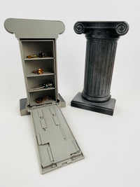 90s Postmodern Column Bookends with Secret Storage