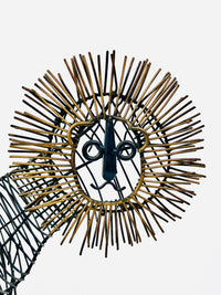Vintage Wire Lion Sculpture