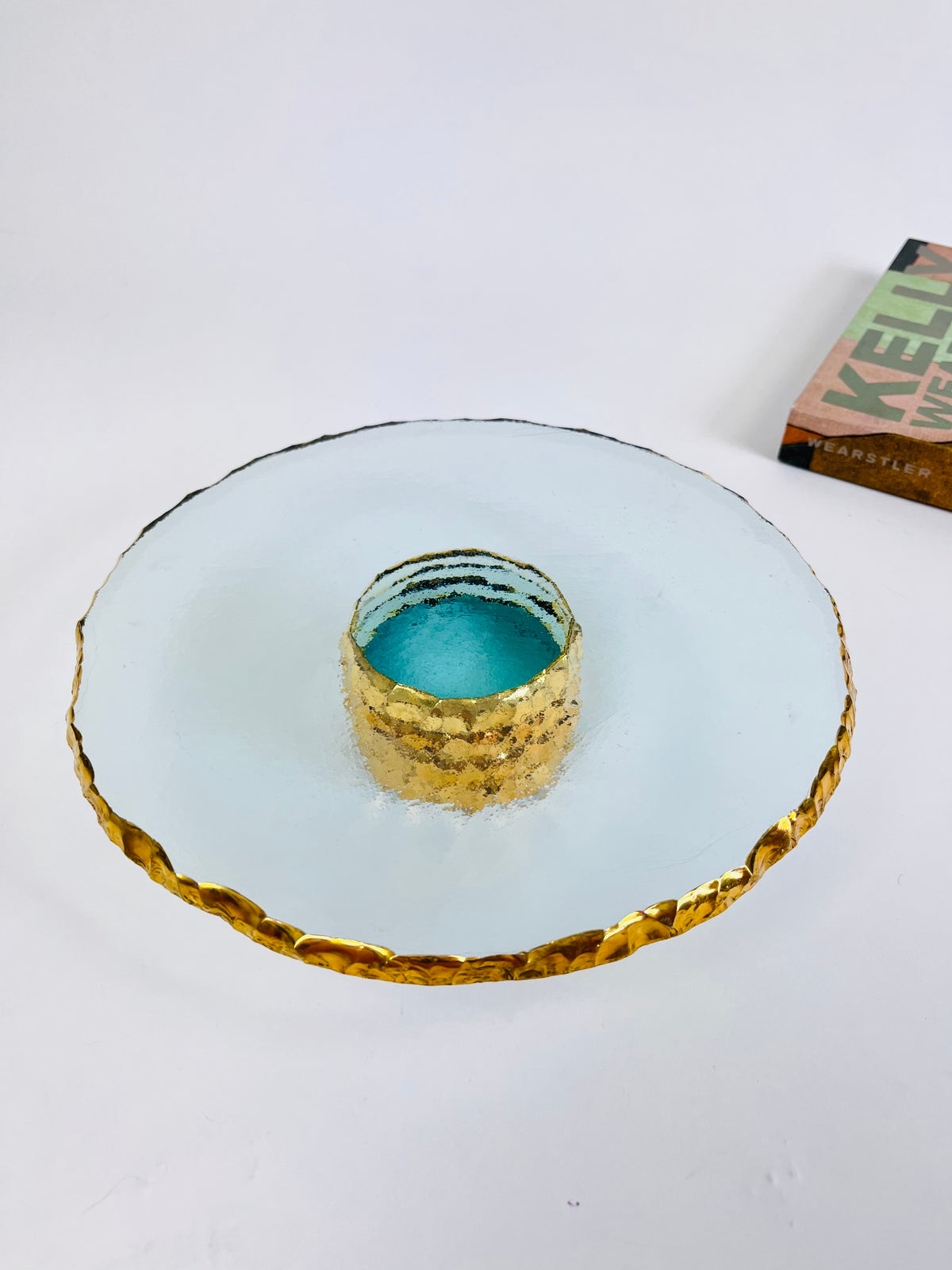 24k Gold-Plated Cake Stand by Annieglass