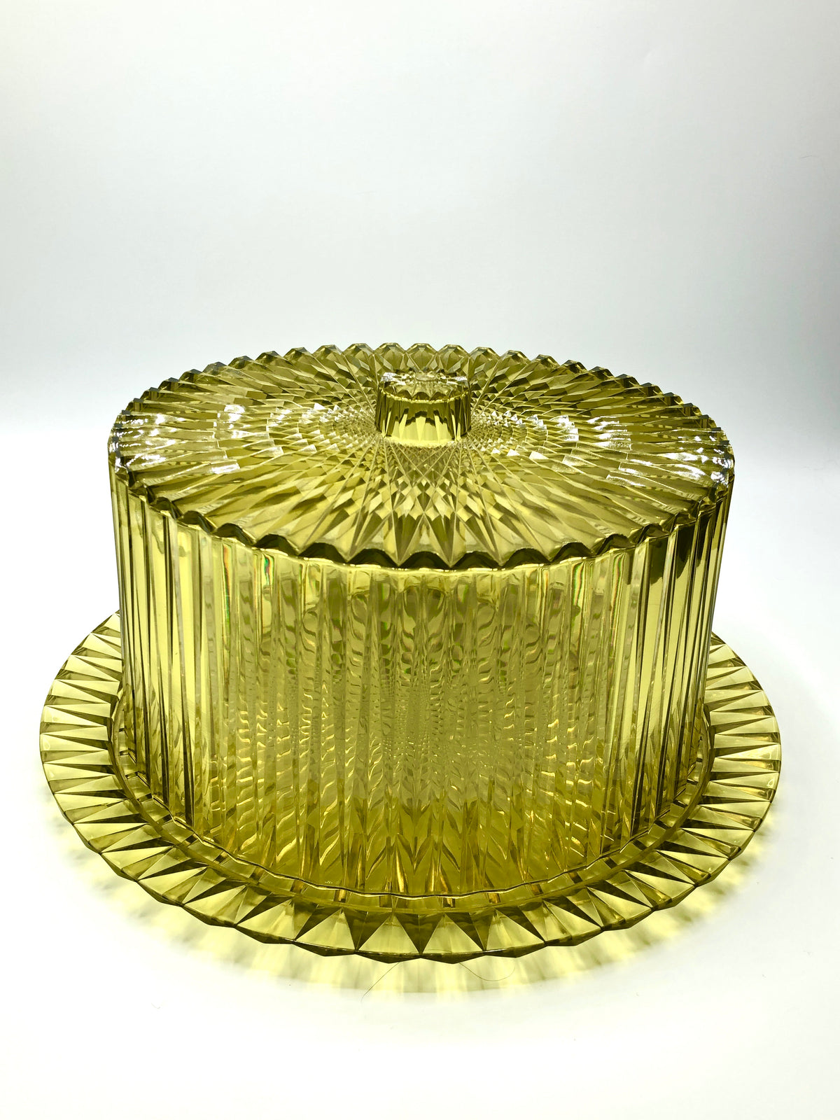 Vintage Chartreuse Cake Platter