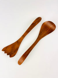 MCM Teak Salad Servers