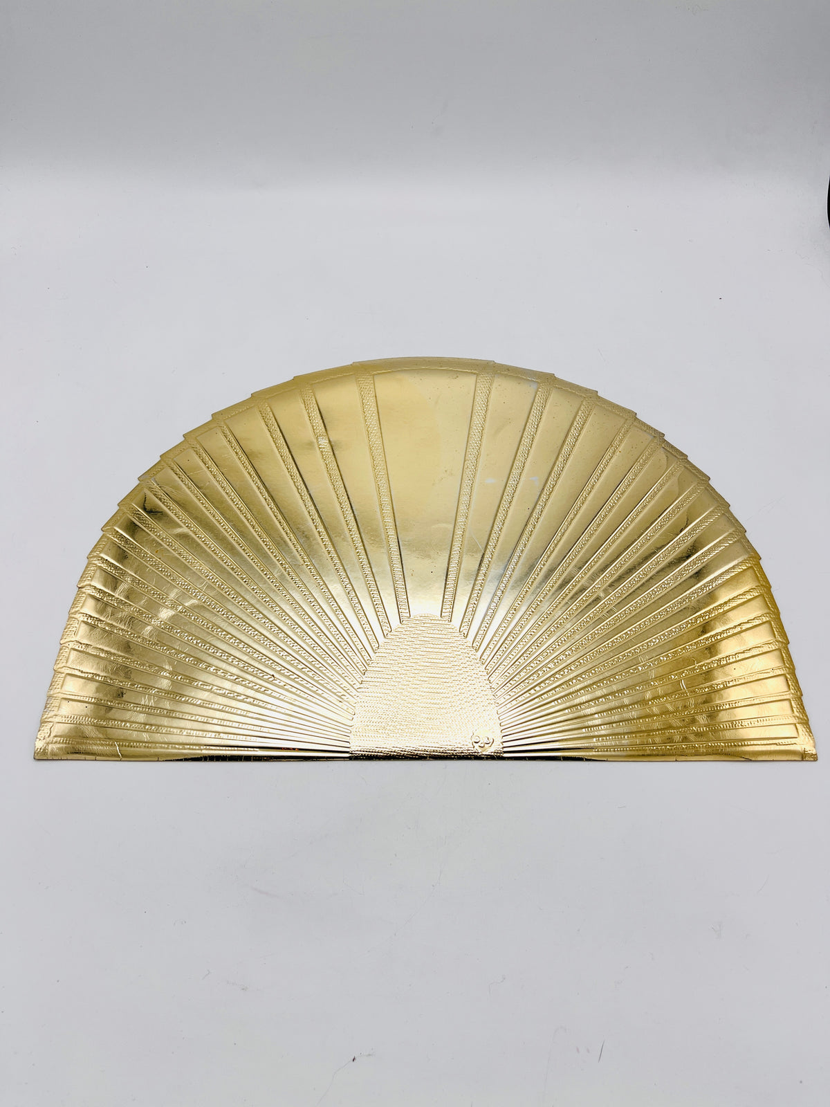 Vintage 80s Deco Metallic Gold Placemats