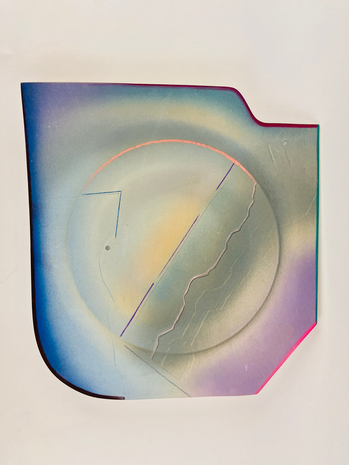 Vintage Postmodern Ceramic Platter