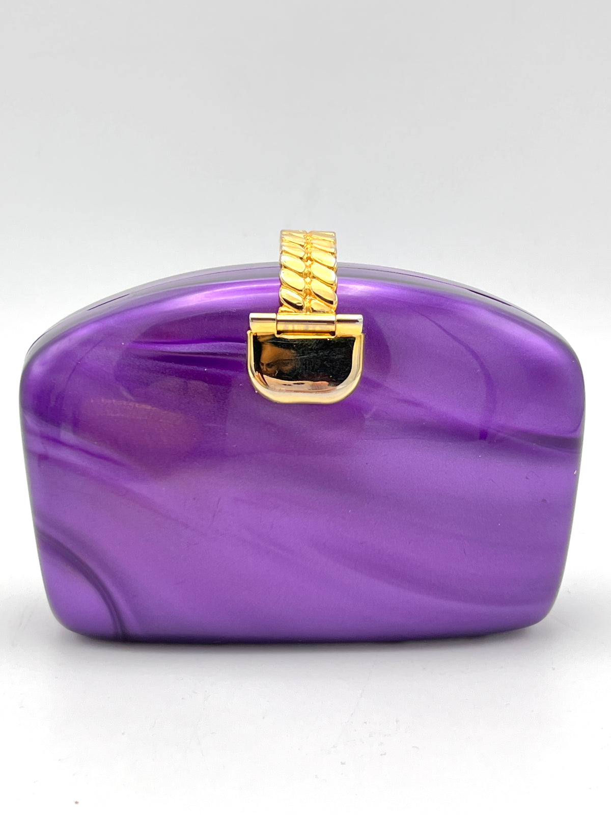 Vintage Purple Marbled Lucite Mini Purse