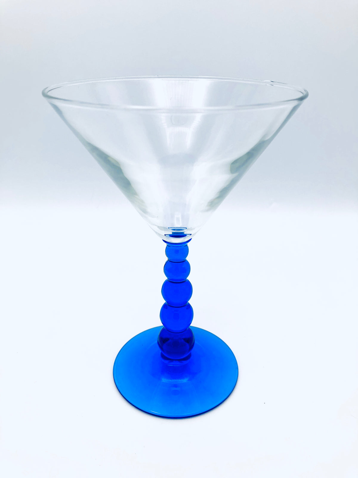 Cobalt-Stemmed Martini Glasses
