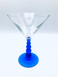 Cobalt-Stemmed Martini Glasses