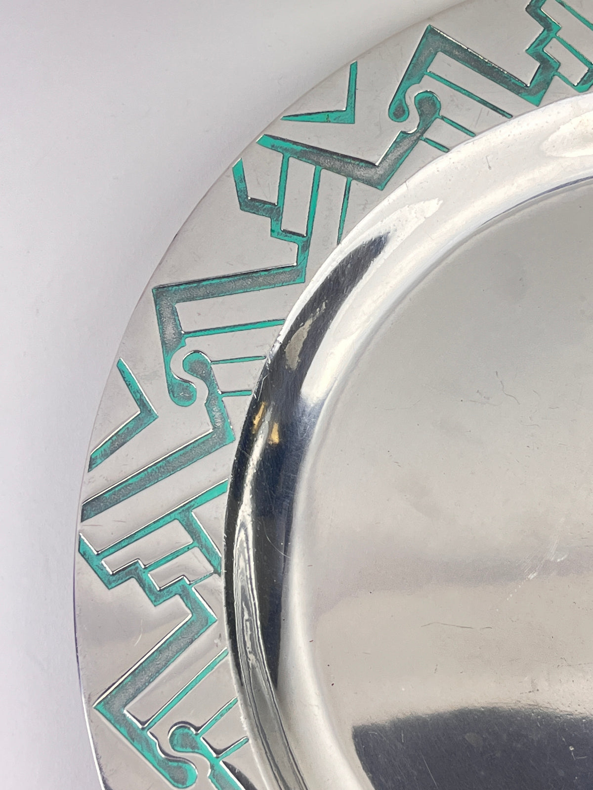 Postmodern Pewter Platter