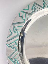 Postmodern Pewter Platter