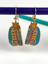 Laurel Burch “Rainbow Cat Cousin” Earrings