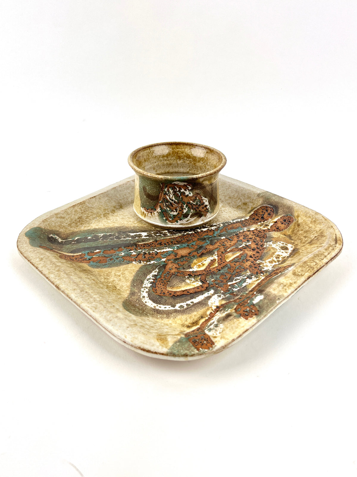 Handmade Stoneware Chip and Dip
