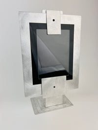 Vintage 90s Postmodern Metal Picture Frame