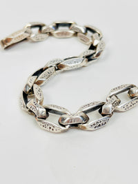 Sterling Modernist Link Bracelet