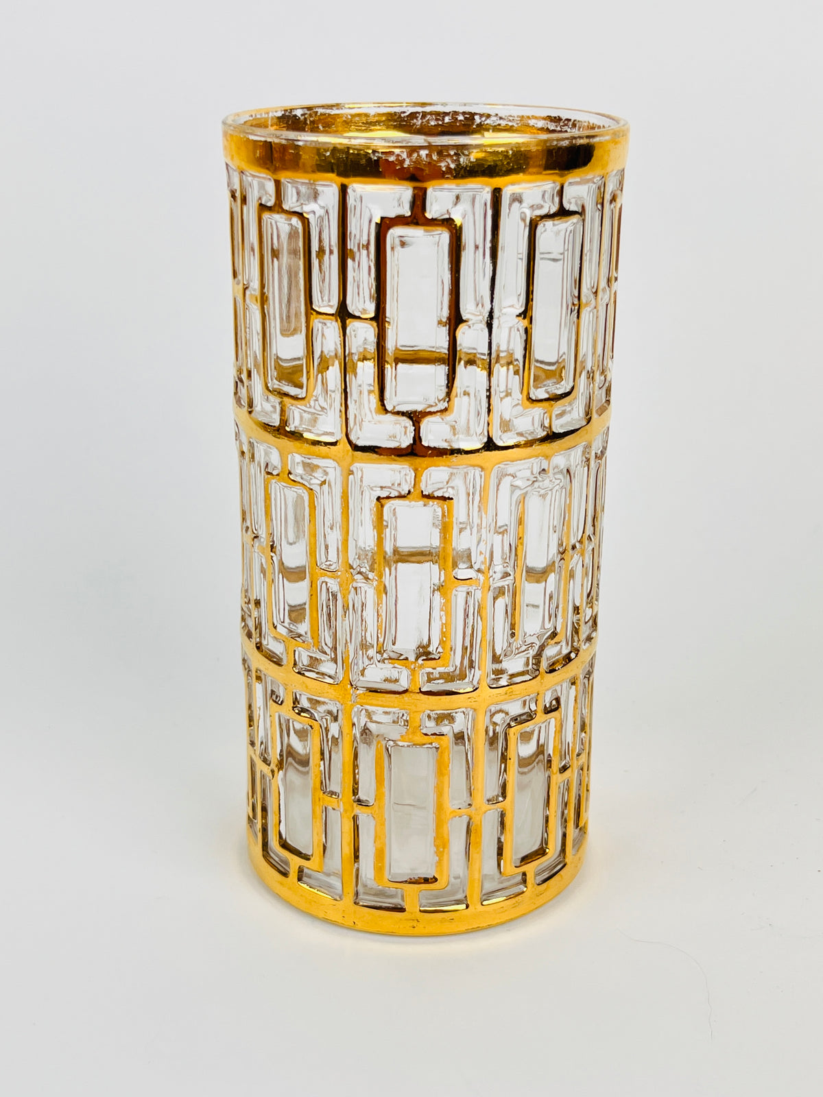 Vintage Hollywood Regency Shoji Trellis Tumblers