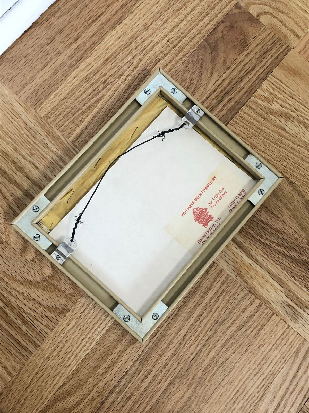 Cat and Canary Framed Needlepoint