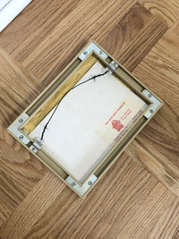 Cat and Canary Framed Needlepoint