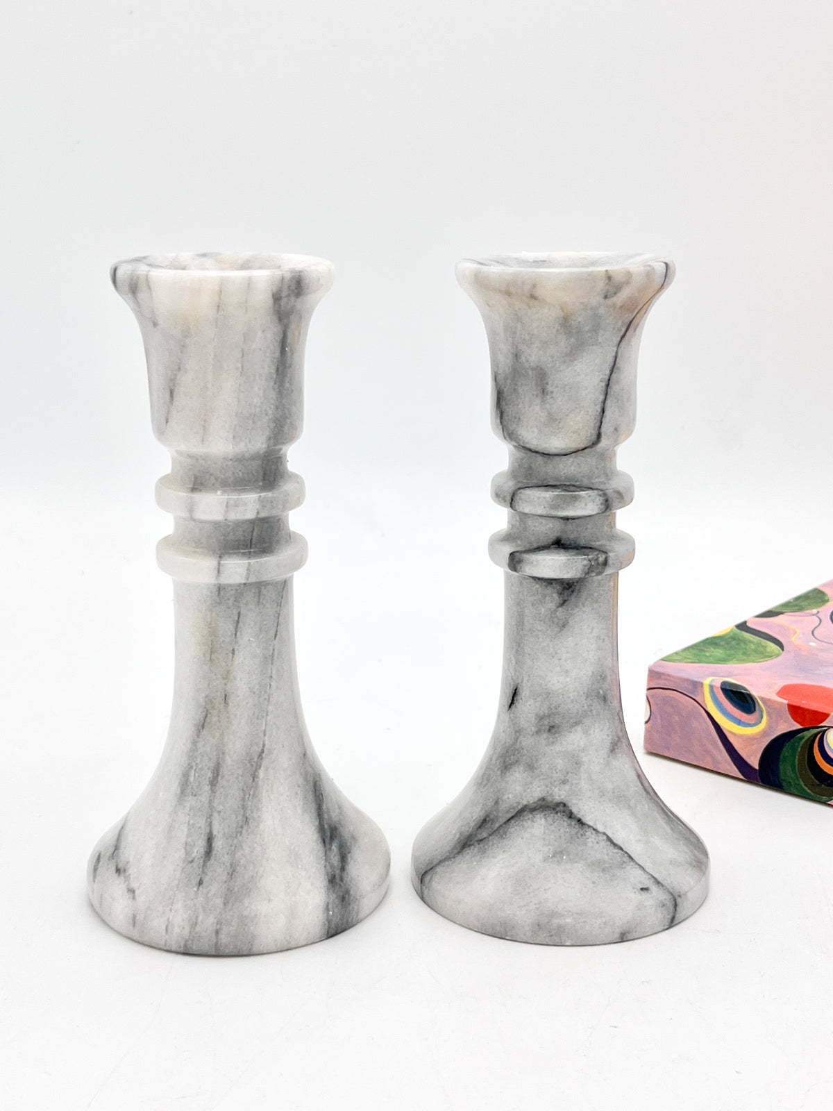 Vintage Marble Candle Holders